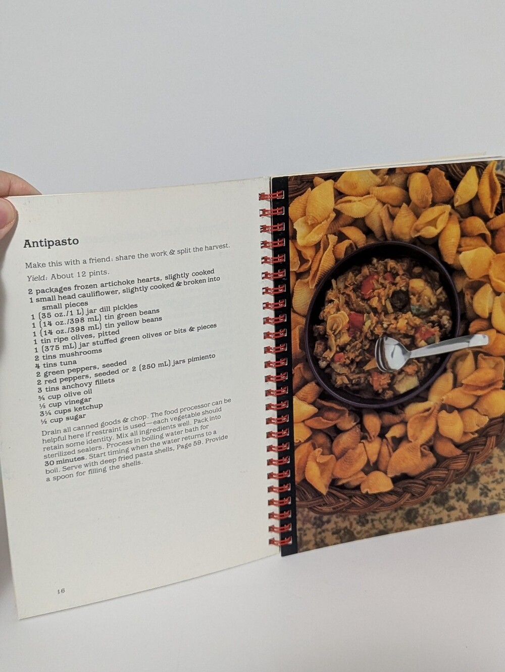 Vintage Hors-d’oeuvres Cookbook Carla Homan Joyce Palmer Spiral Bound Canadian - Picture 3 of 5